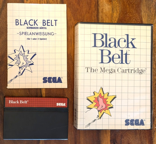 Black belt gioco - sega, master